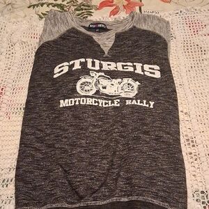 🏍️🔥 Sturgis Motorcycle Rally Two‑Tone Gray Sweatshirt — XXL 🔥🏍️